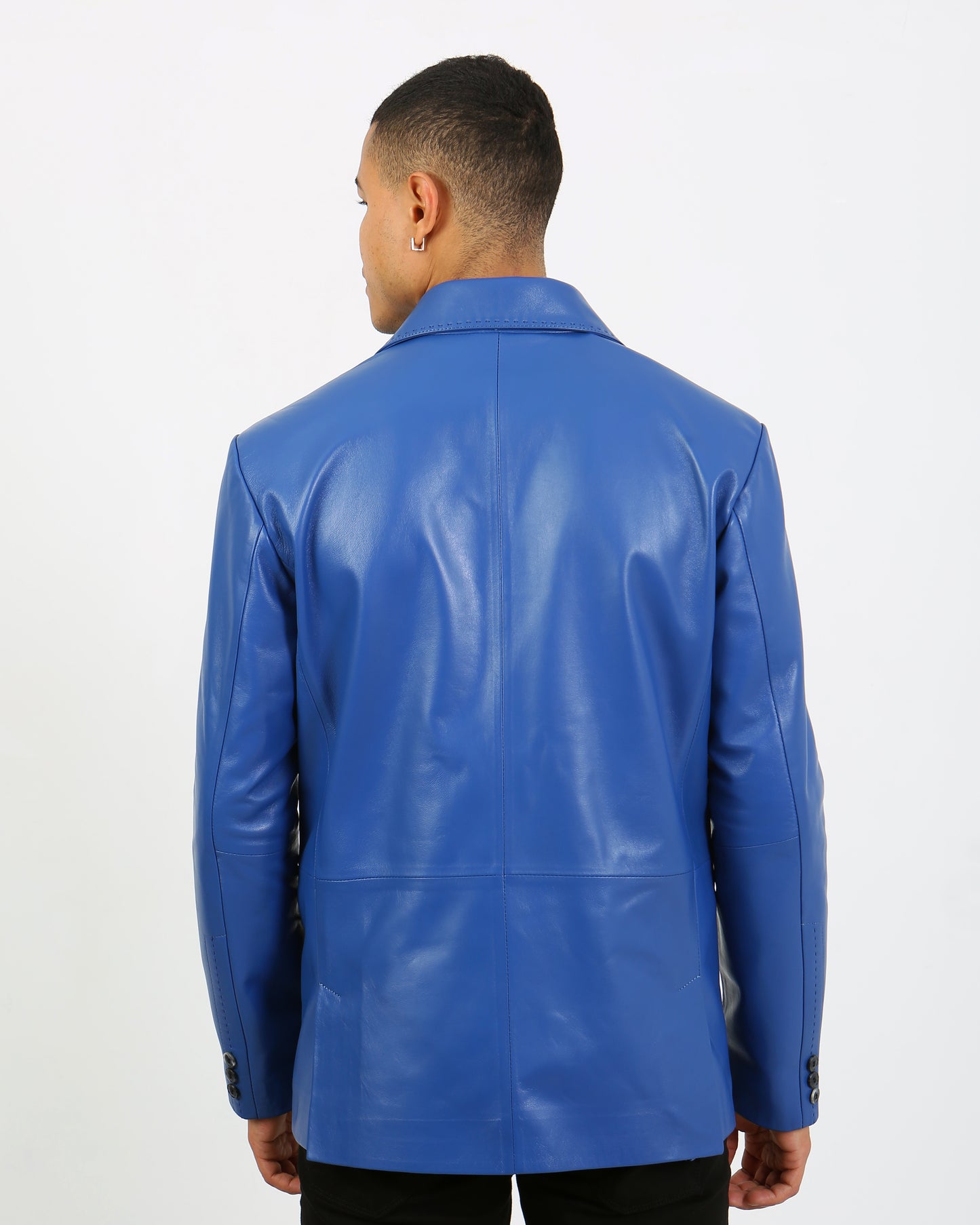 Solasta Lambskin Leather Blazer