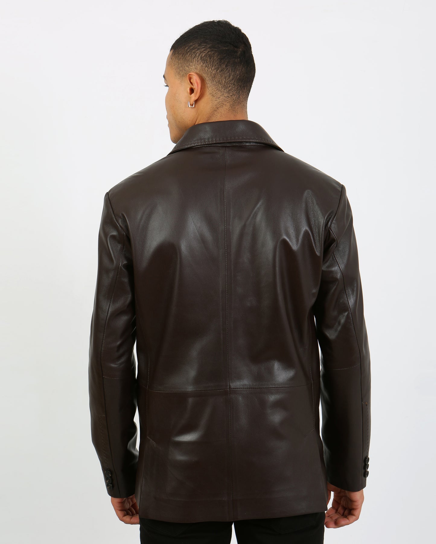 Solasta Lambskin Leather Blazer