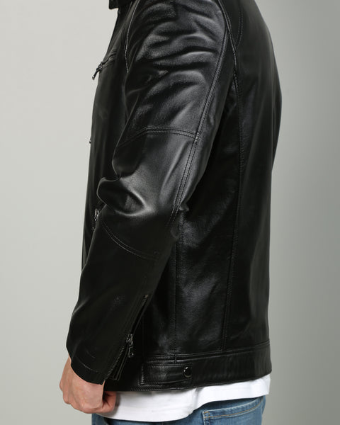 Alonzo men Leather Jacket