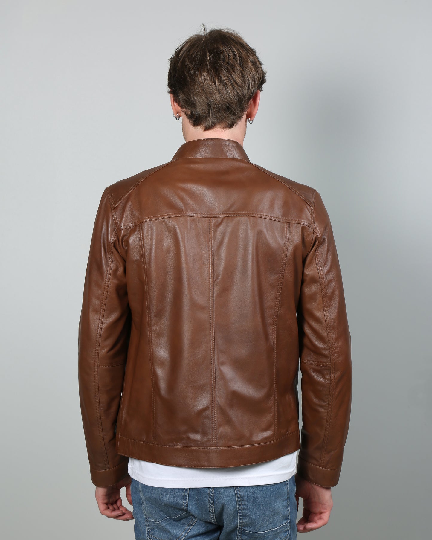 Tero Men Reversible Leather Jacket