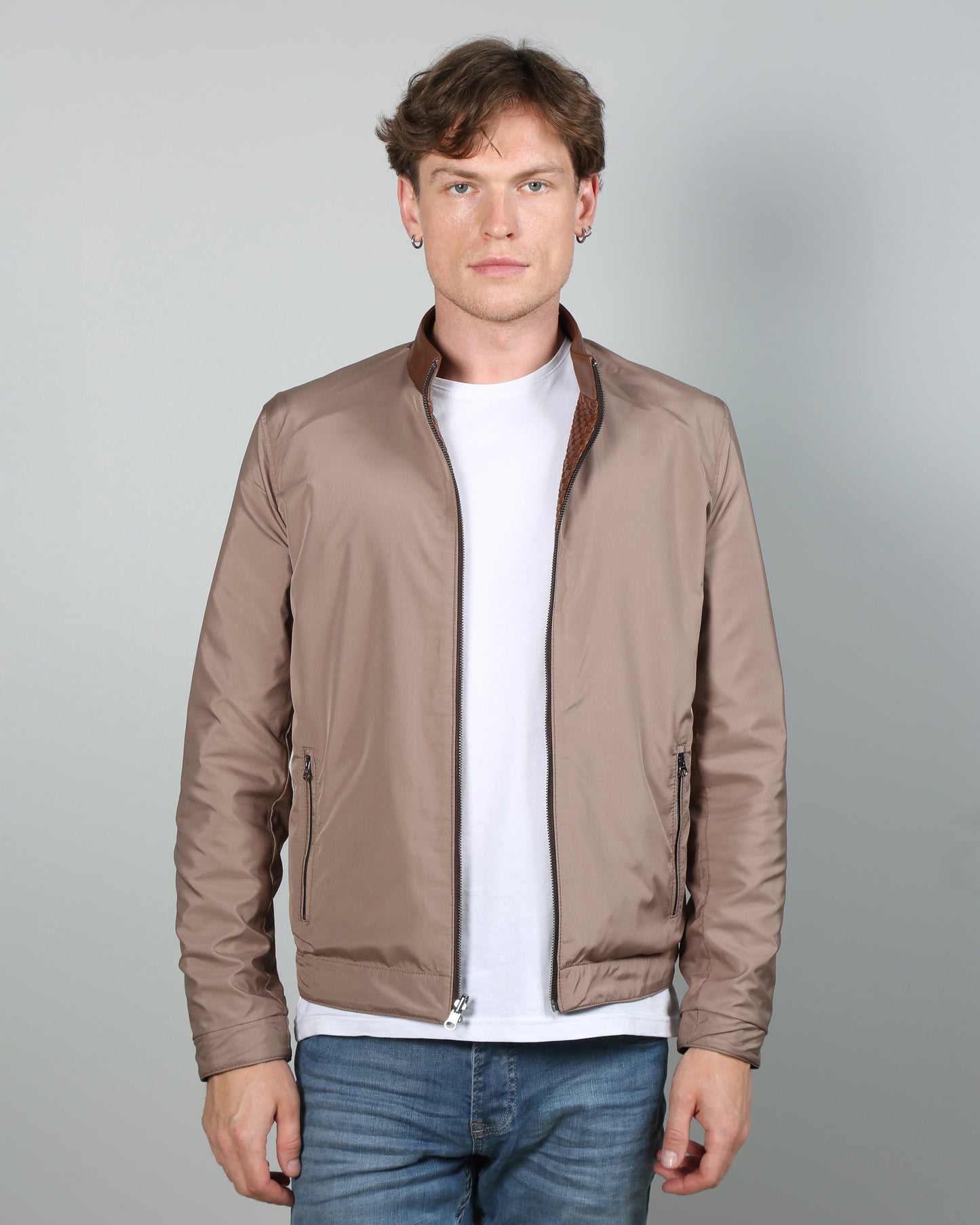 Tero Men Reversible Leather Jacket