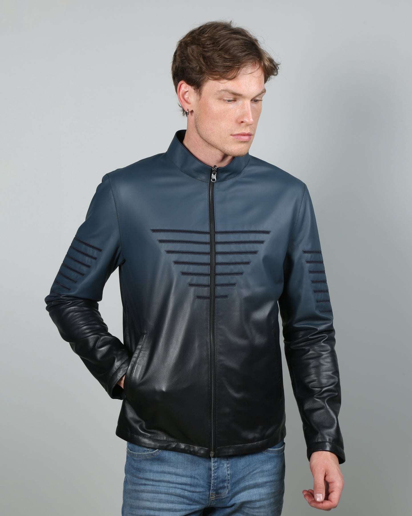 Aryan Reversible Leather Jacket