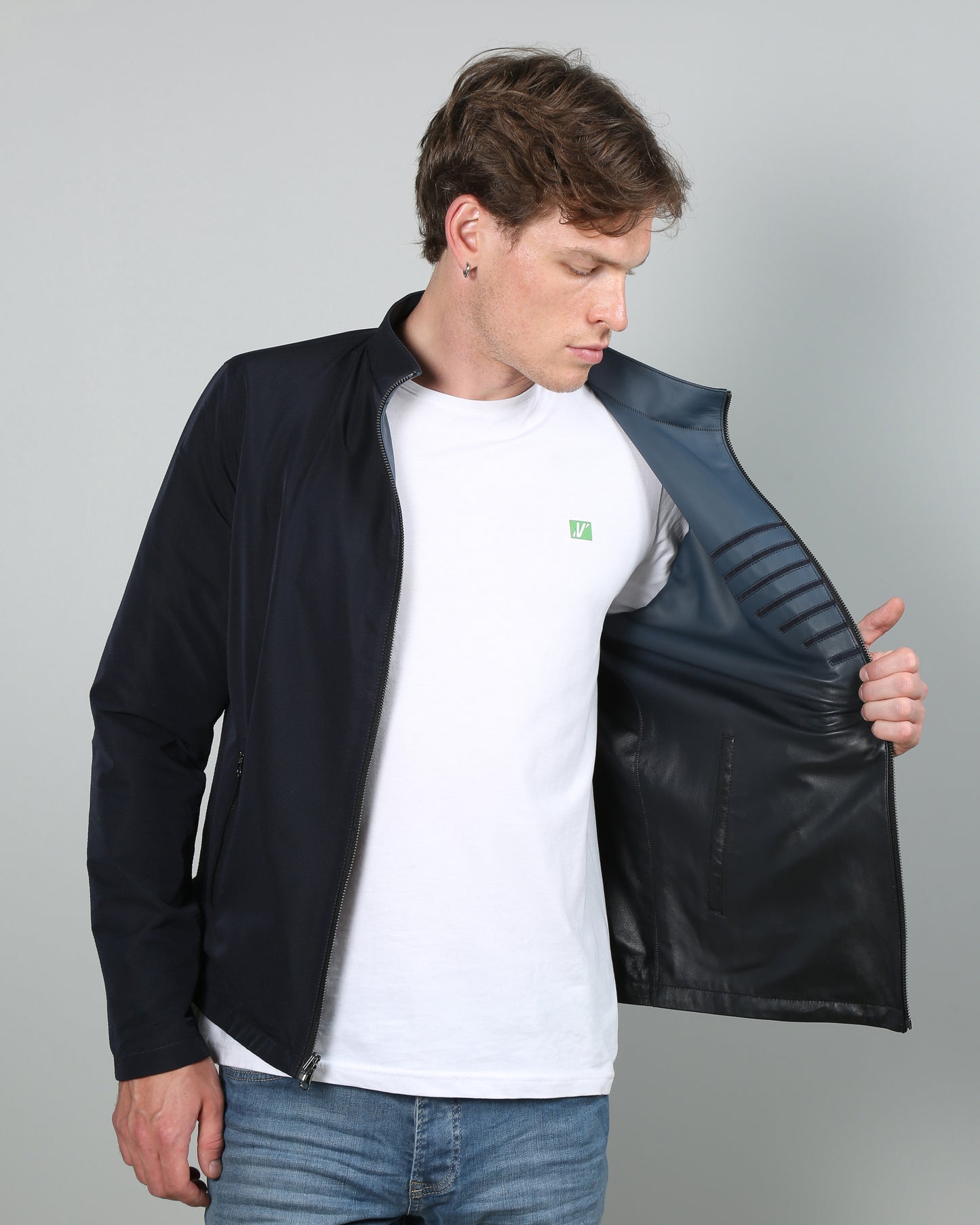 Aryan Reversible Leather Jacket
