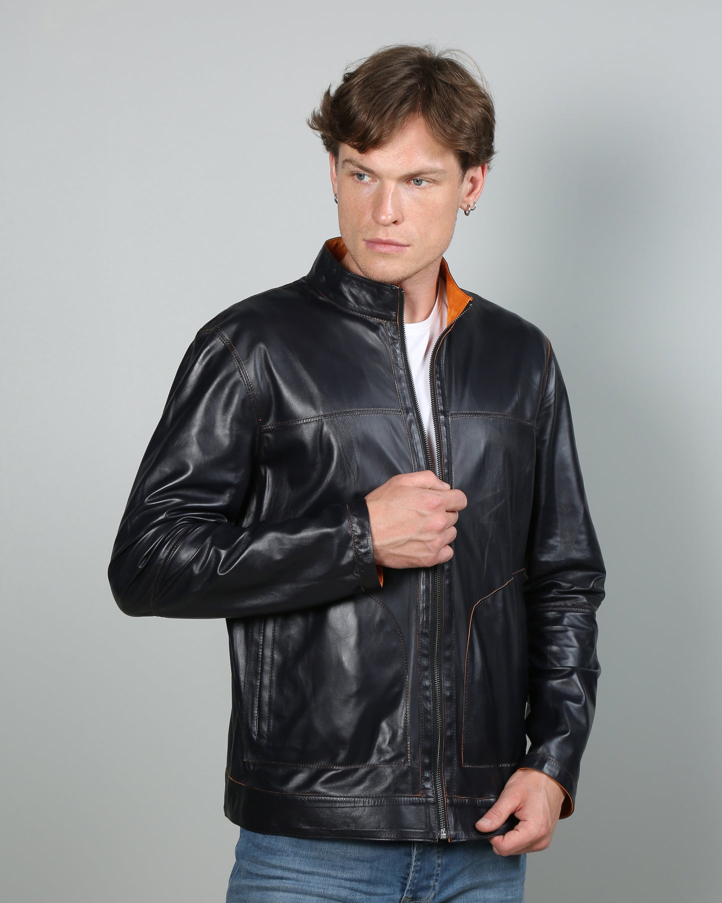 Rasmus Reversible Suede Leather Jacket