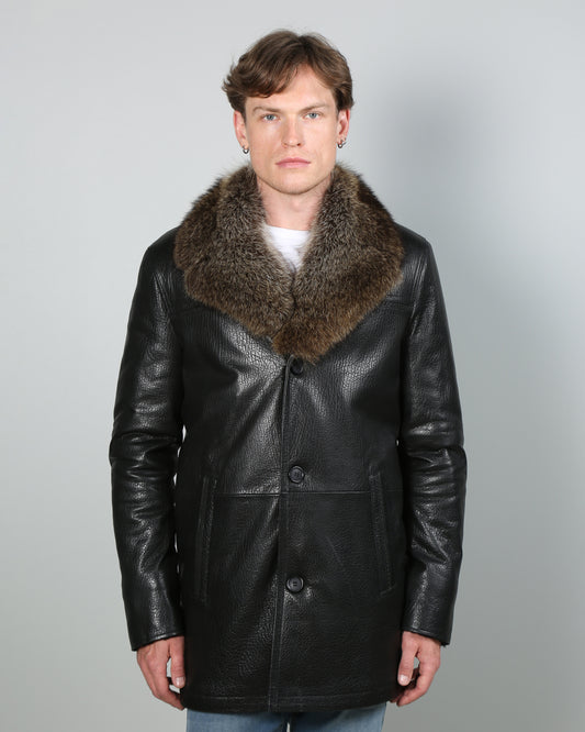 Takado Leather Trench Coat