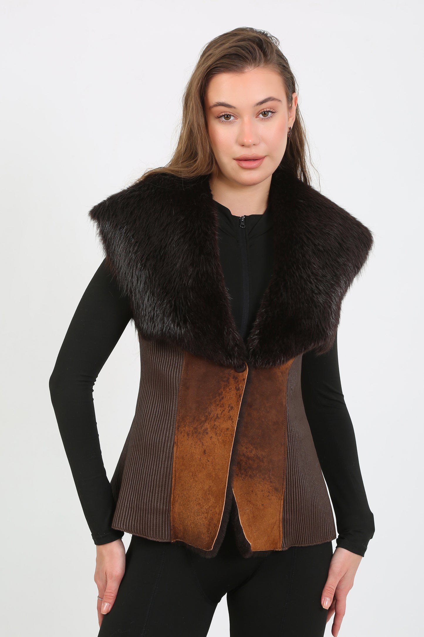 Winter's Embrace Sheepskin Shearling Vest
