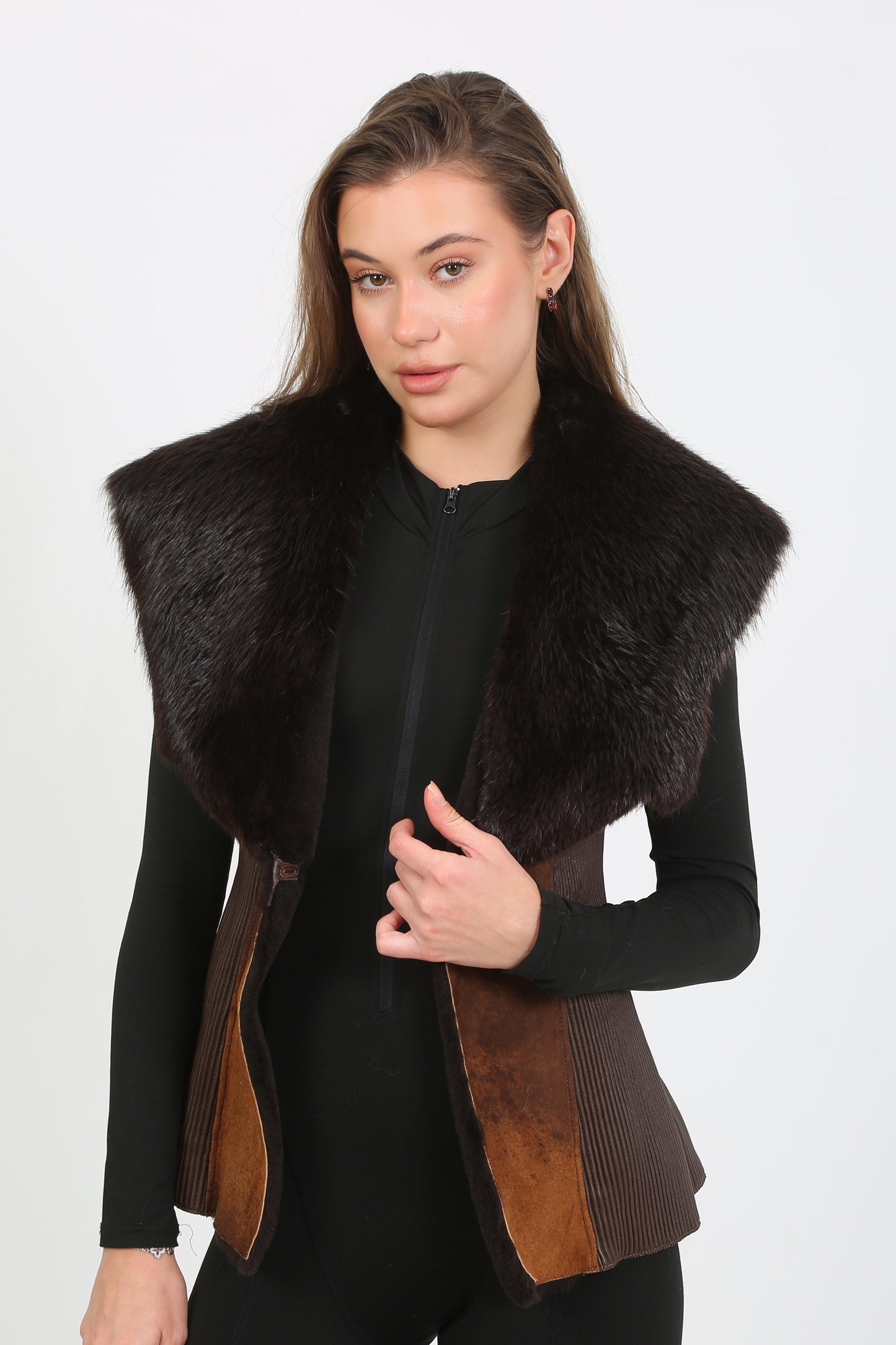 Winter's Embrace Sheepskin Shearling Vest