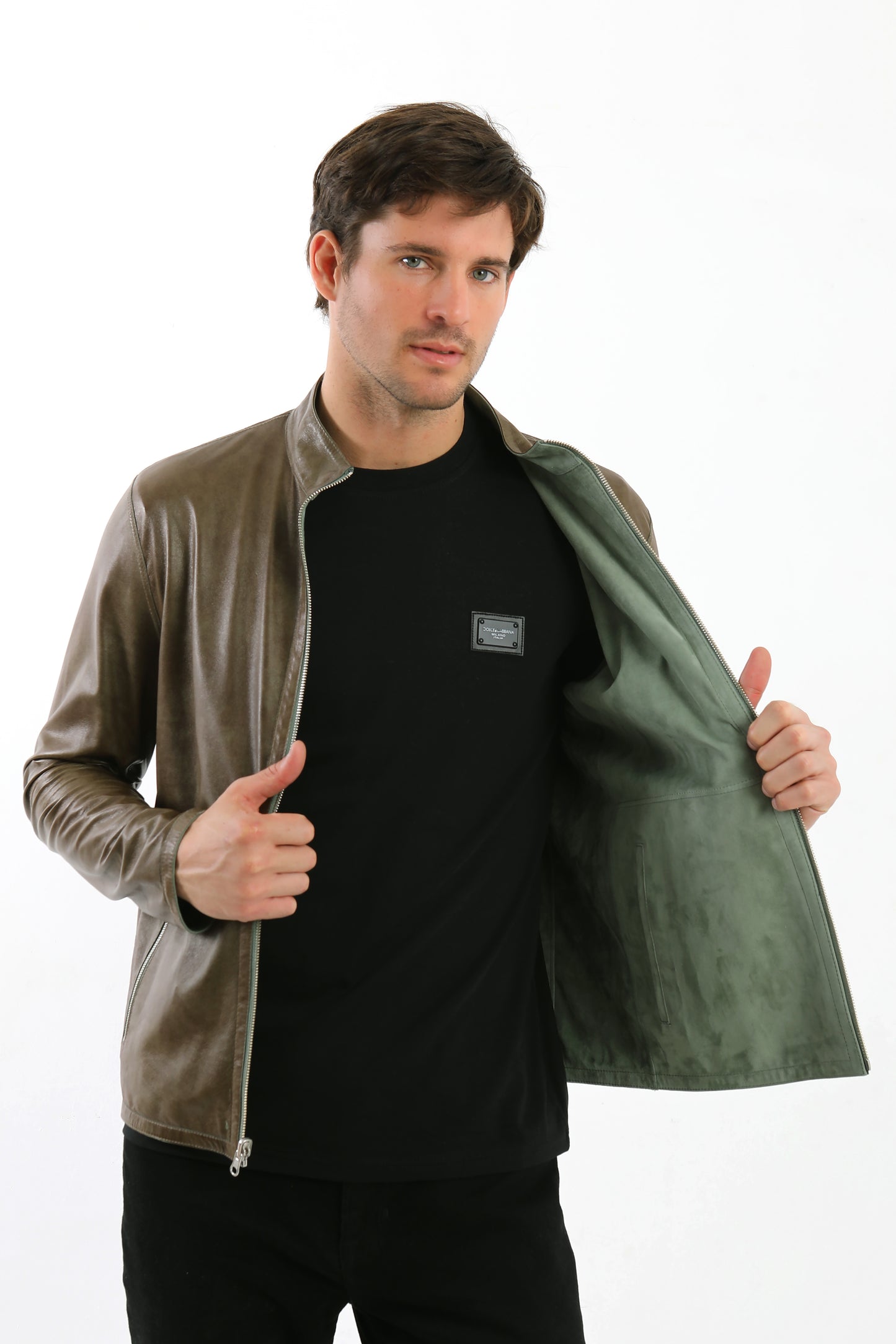 Reversible Suede Leather Jacket