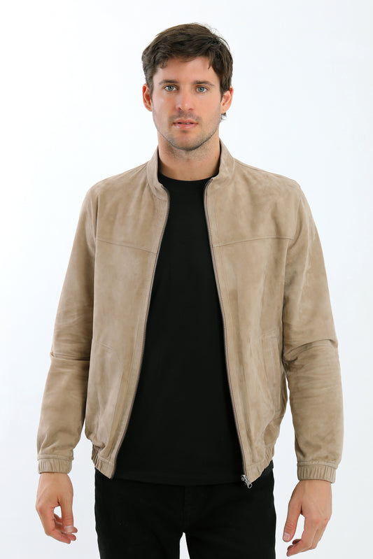 Reversible Suede Bomber Jacket