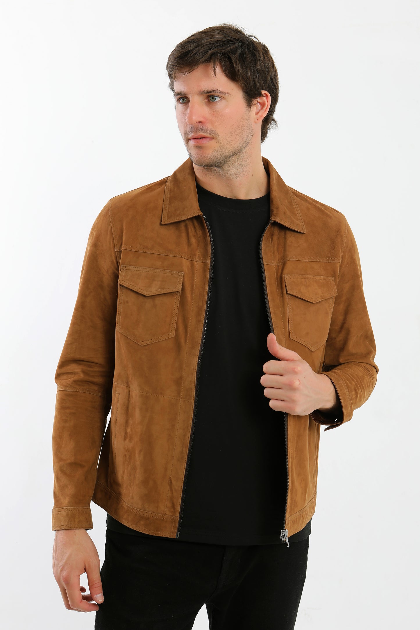 Reversible Suede Leather Jacket