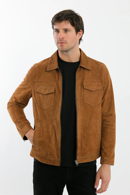 Reversible Suede Leather Jacket