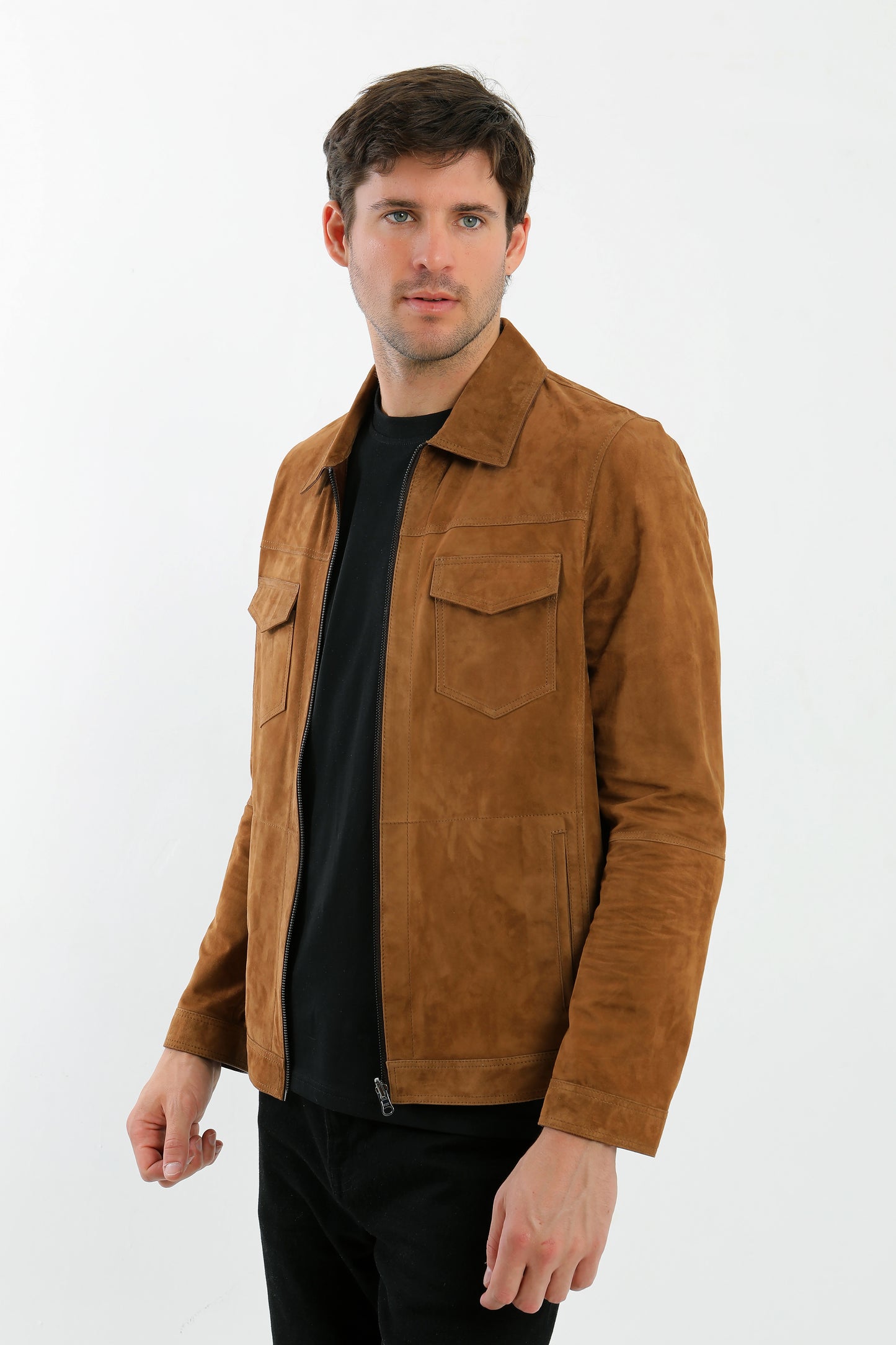 Reversible Suede Leather Jacket