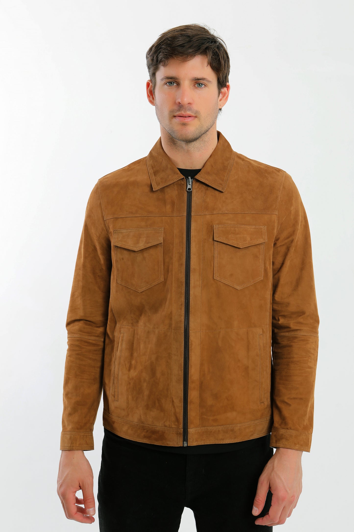 Reversible Suede Leather Jacket