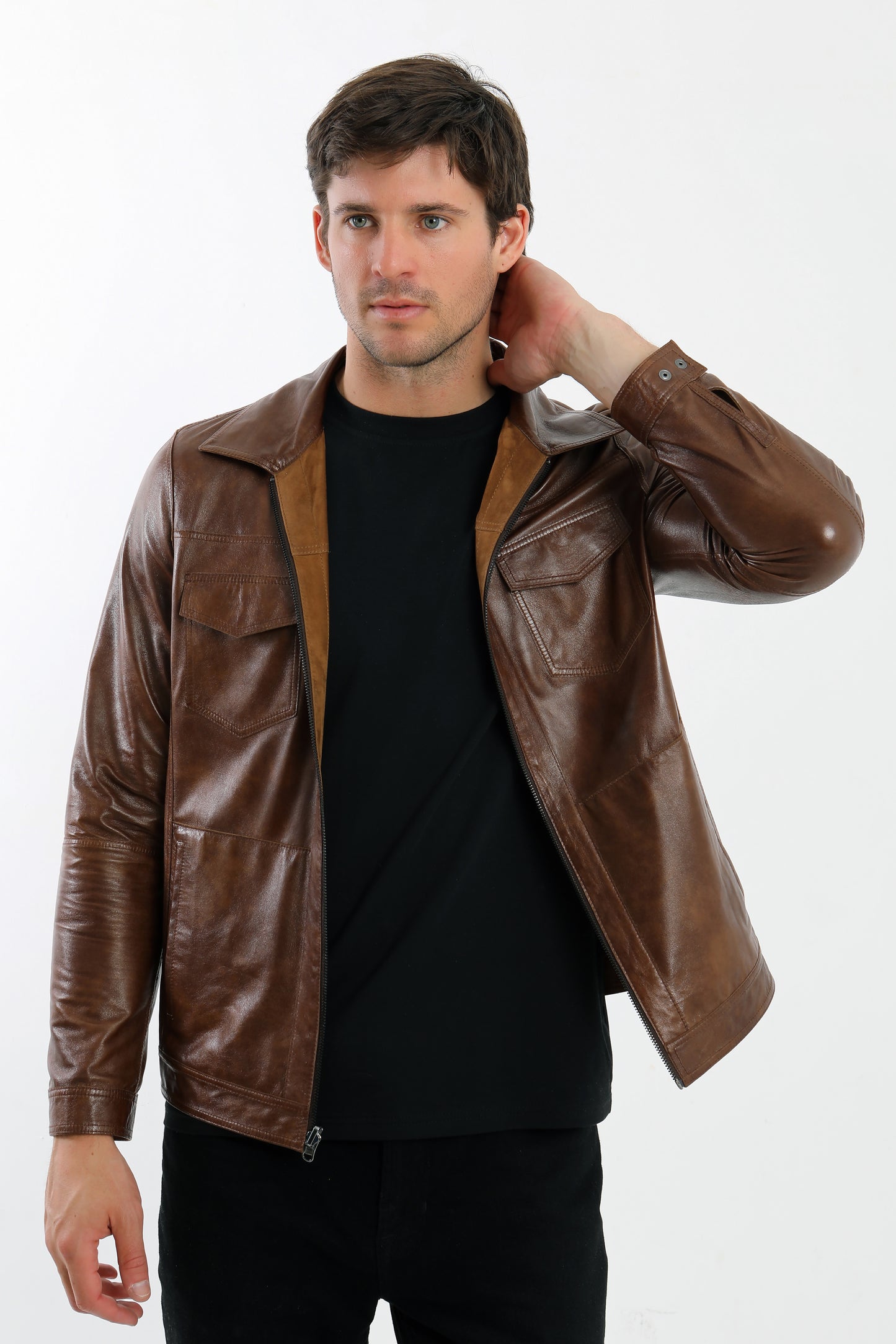 Reversible Suede Leather Jacket