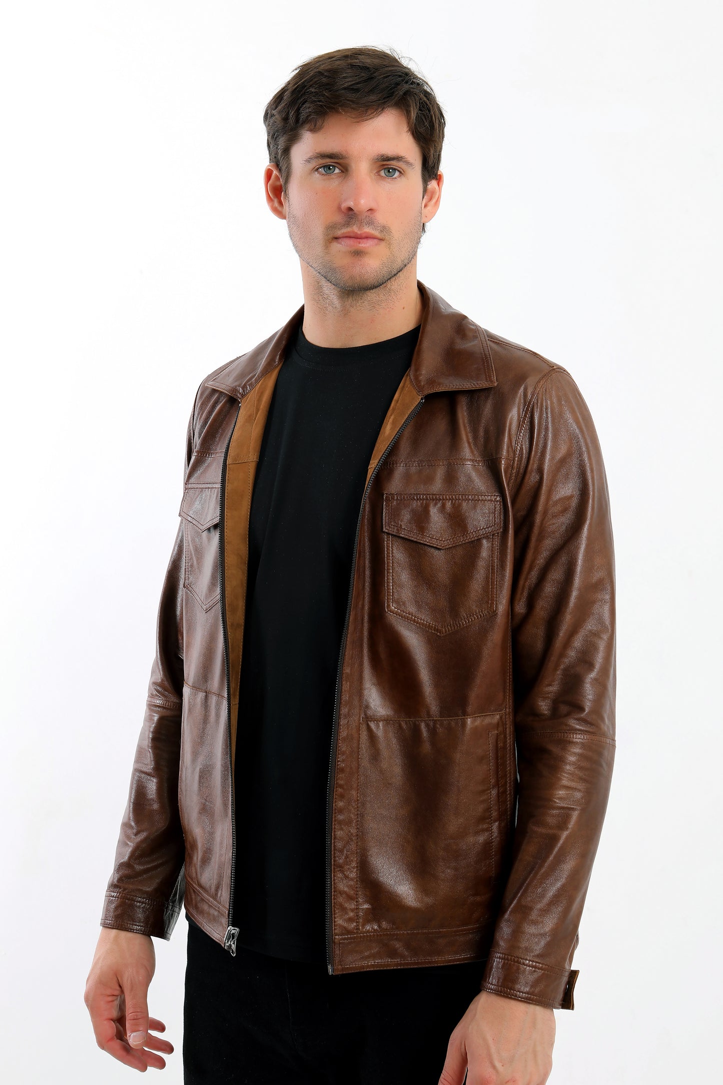Reversible Suede Leather Jacket