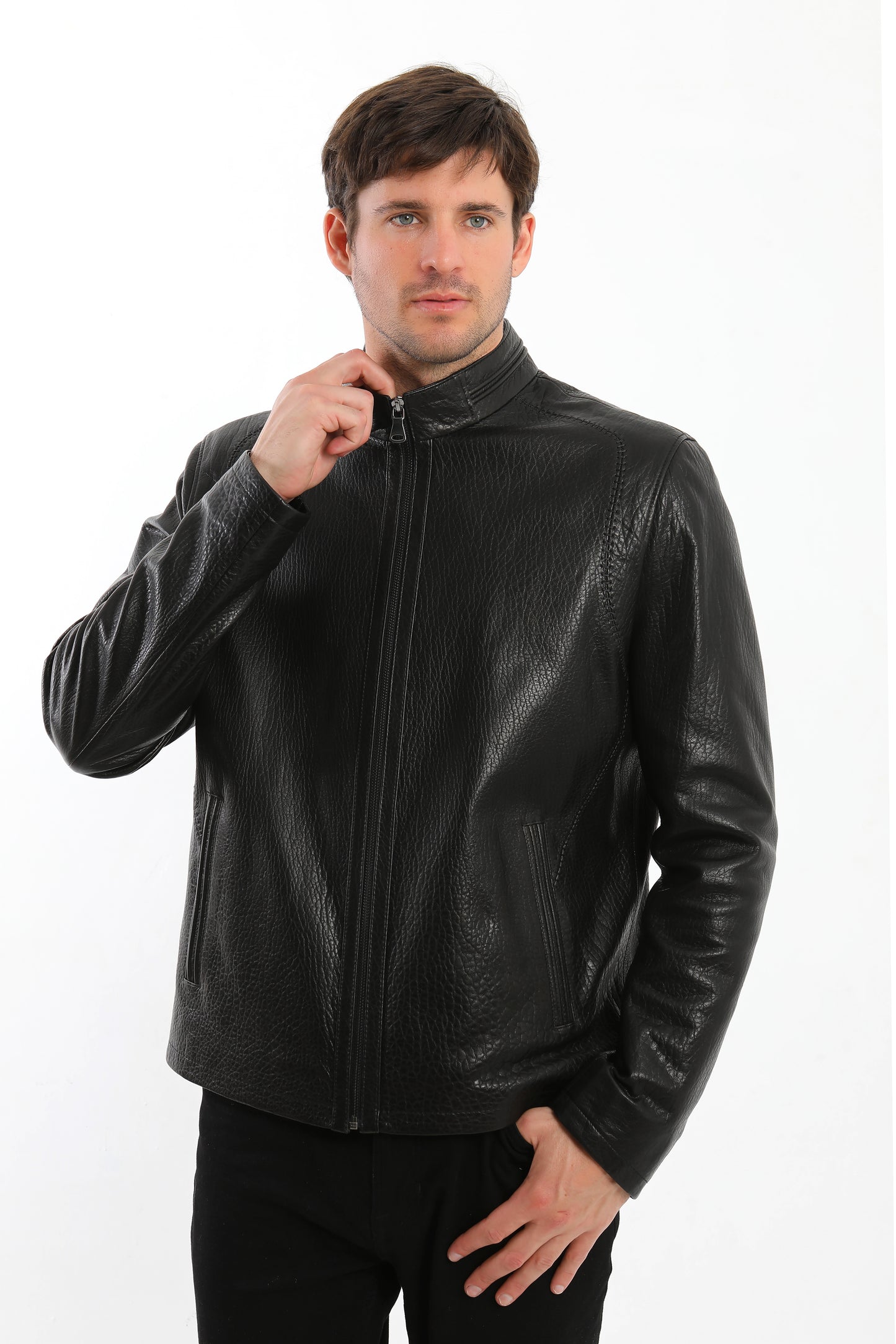 Black Lambskin Leather Jacket