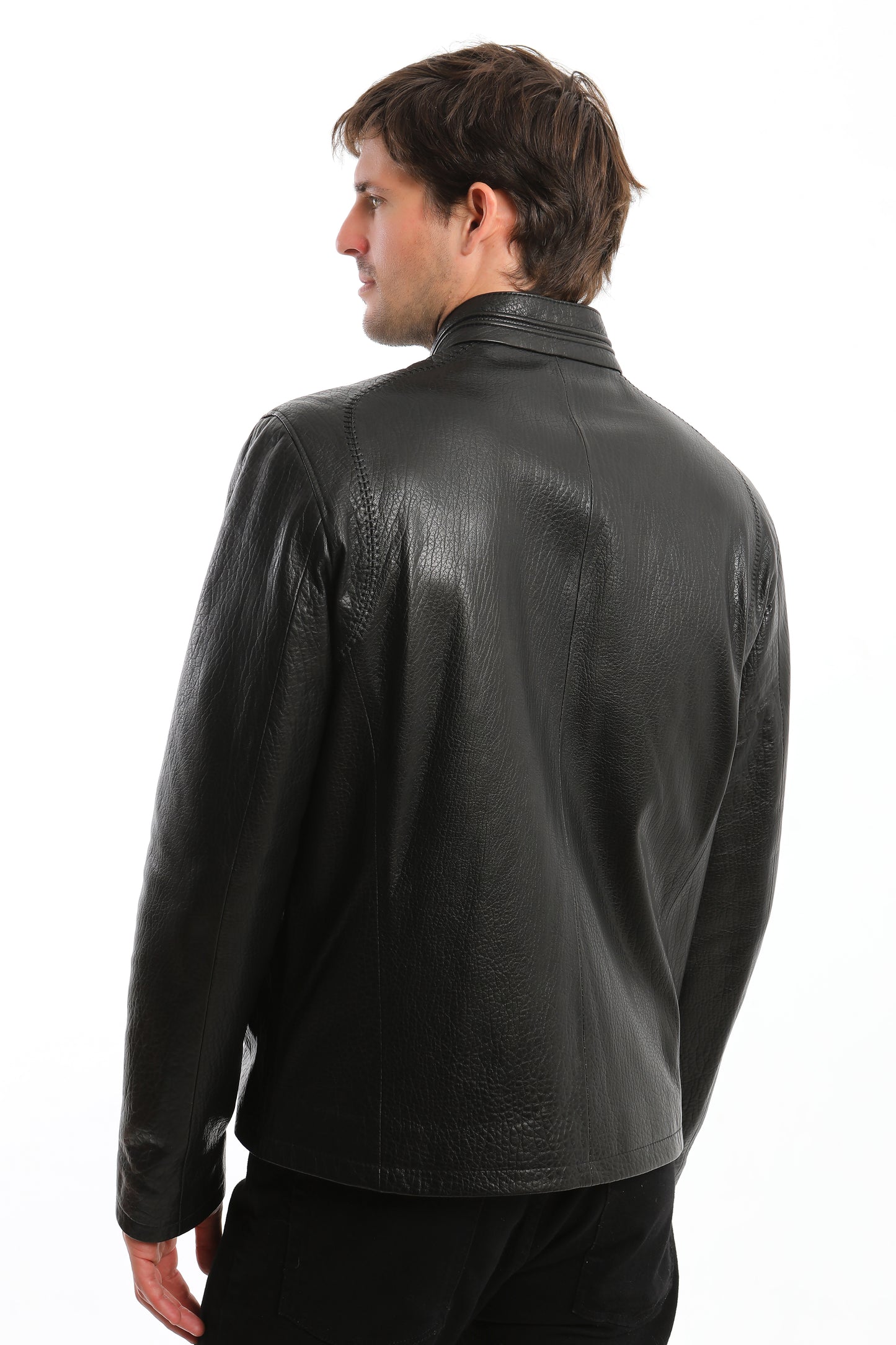 Black Lambskin Leather Jacket