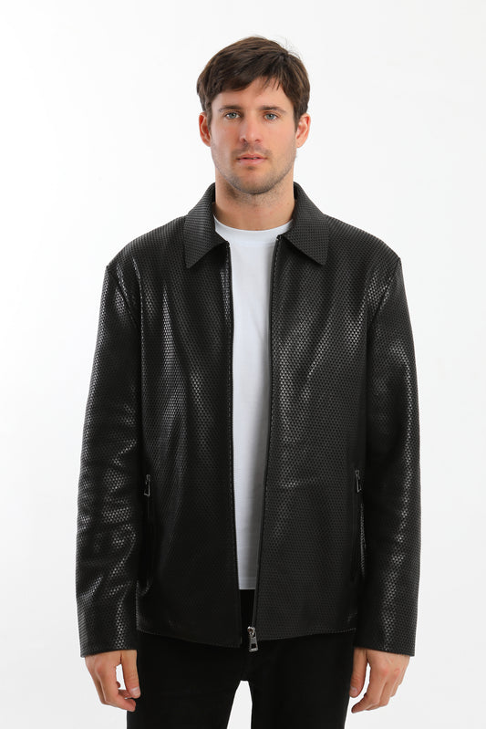 Black Lambskin Leather Jacket