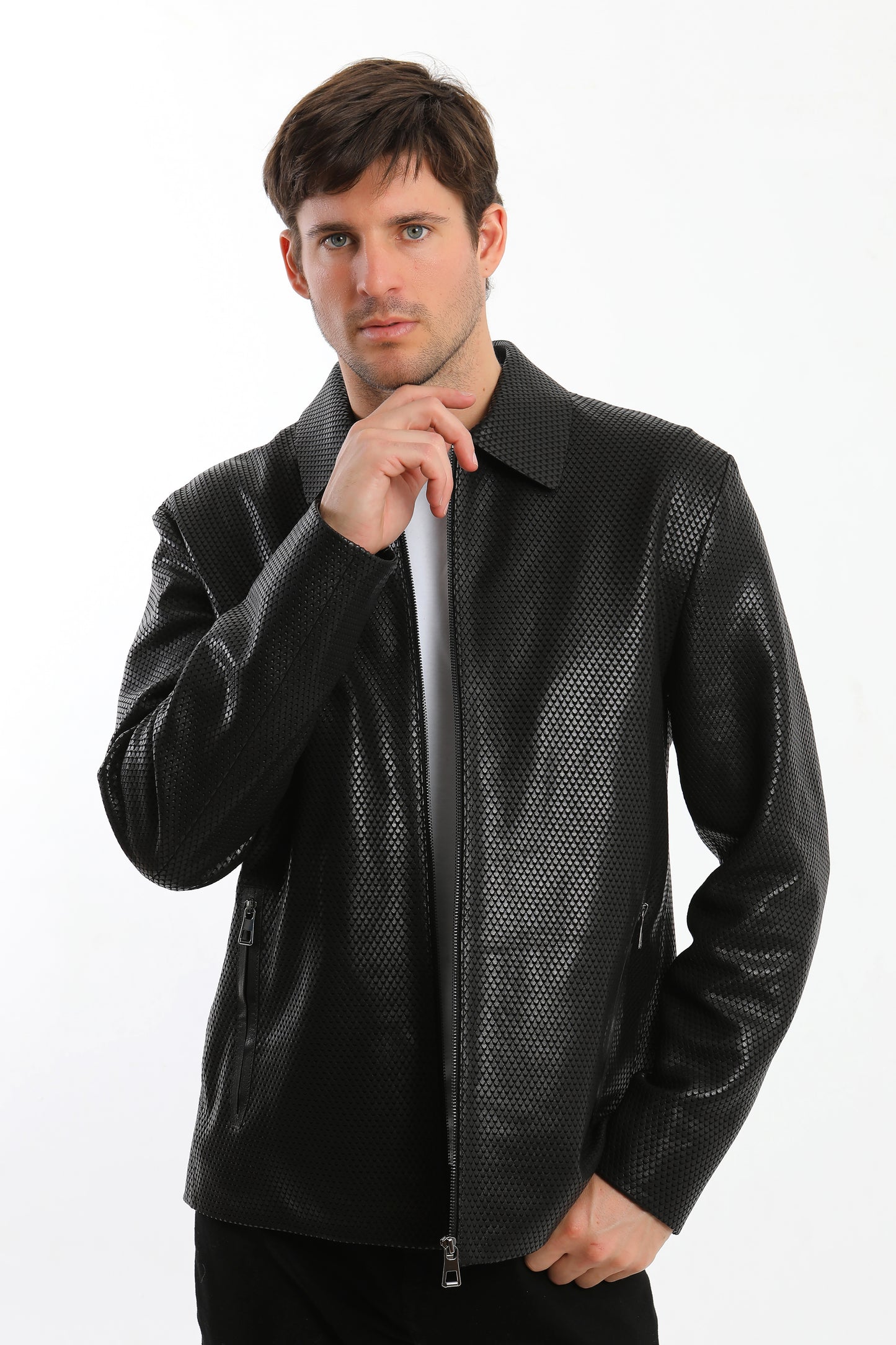 Black Lambskin Leather Jacket
