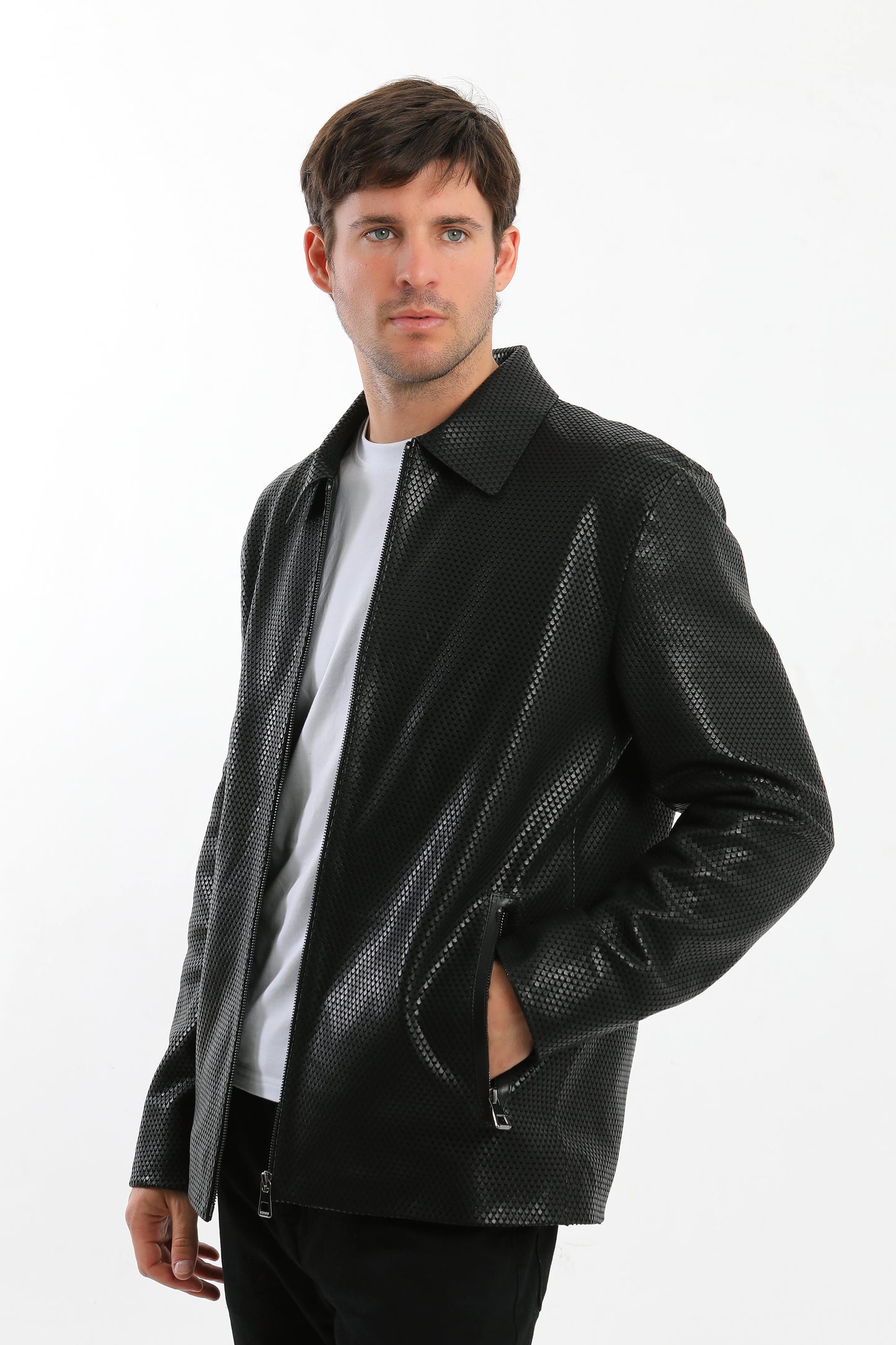 Black Lambskin Leather Jacket