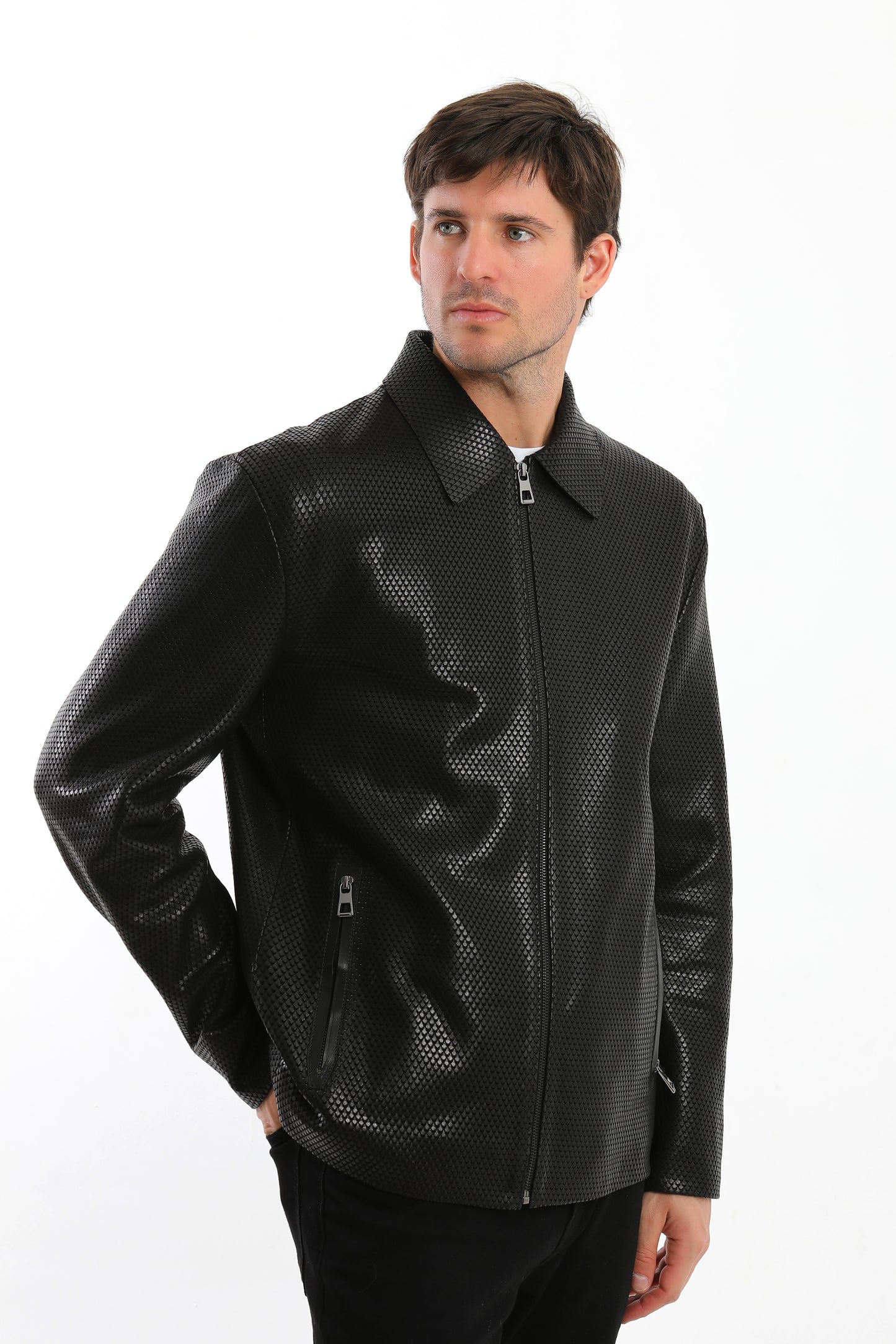 Black Lambskin Leather Jacket
