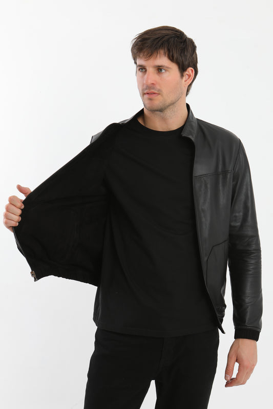 Reversible Suede Bomber Jacket