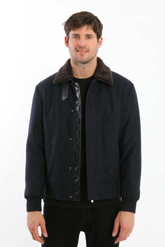 Navy Wool Jacket
