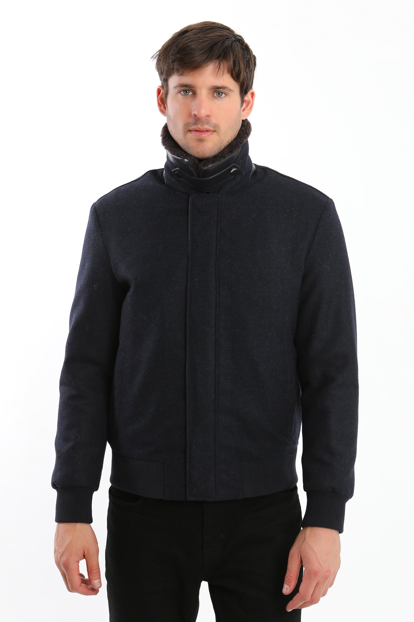 Navy Wool Jacket