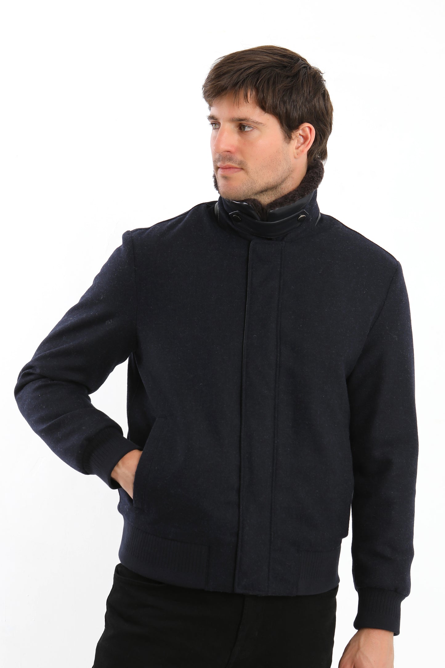 Navy Wool Jacket