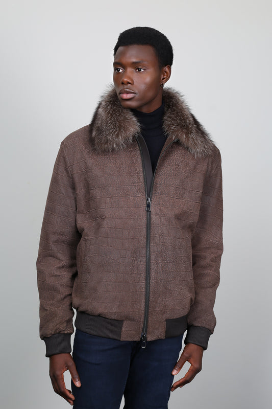 Arctic Sovereign Leather Jacket
