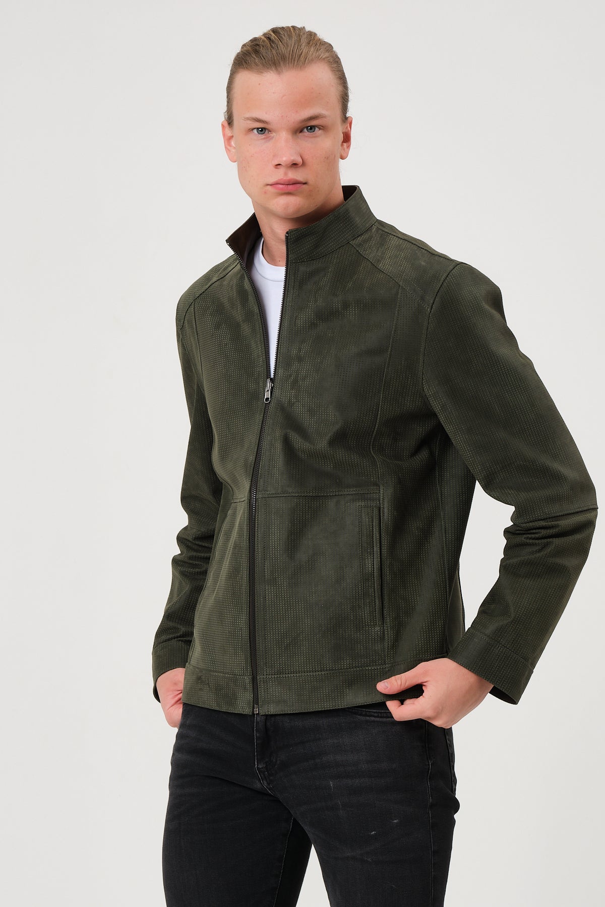 Leonardo Reversible Suede Leather Jacket