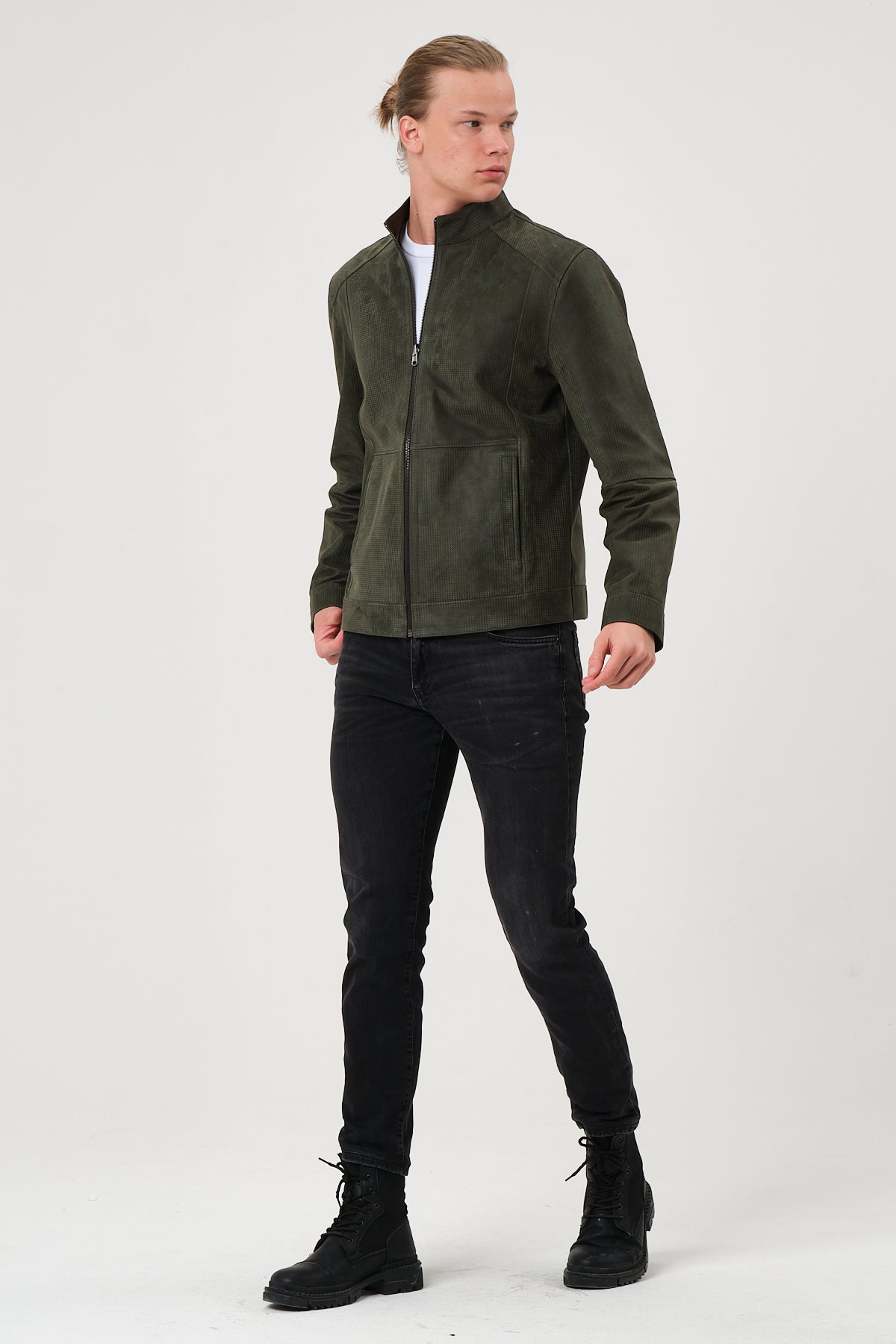 Leonardo Reversible Suede Leather Jacket