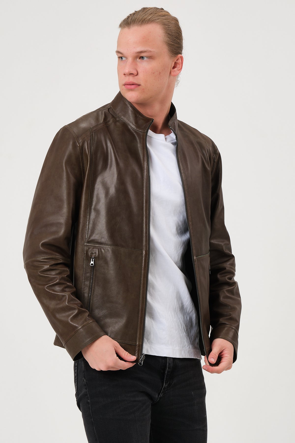 Leonardo Reversible Suede Leather Jacket