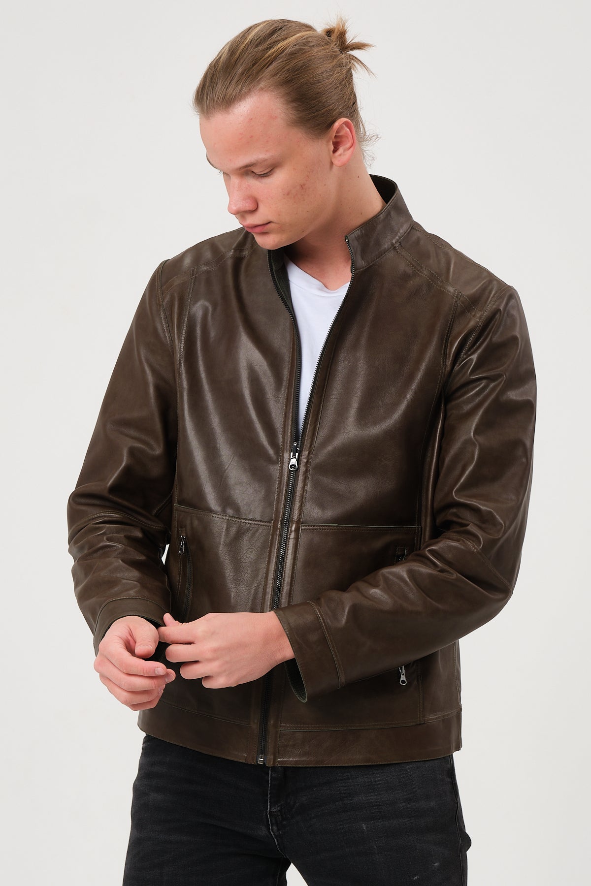 Leonardo Reversible Suede Leather Jacket