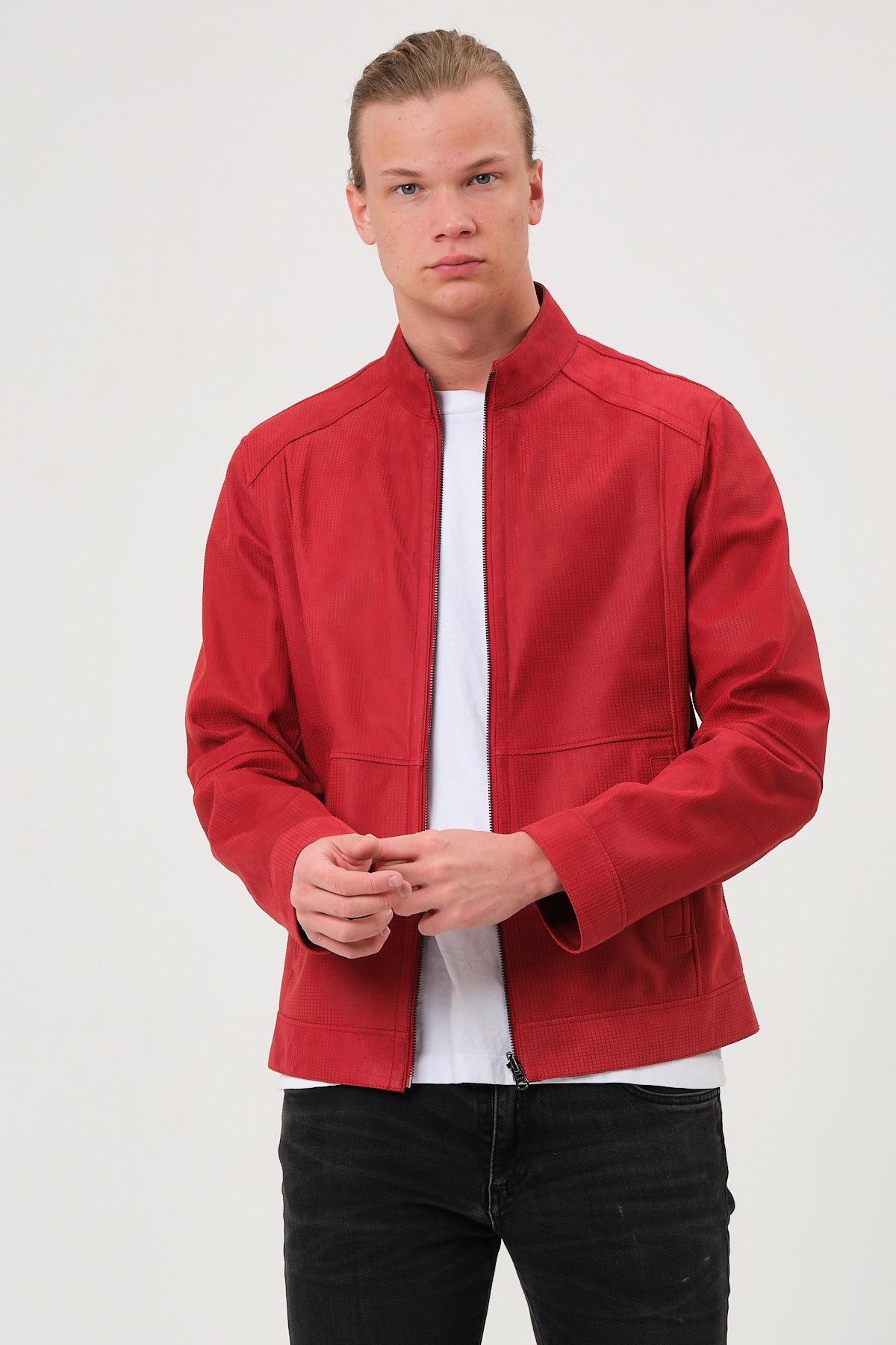 Leonardo Reversible Suede Leather Jacket