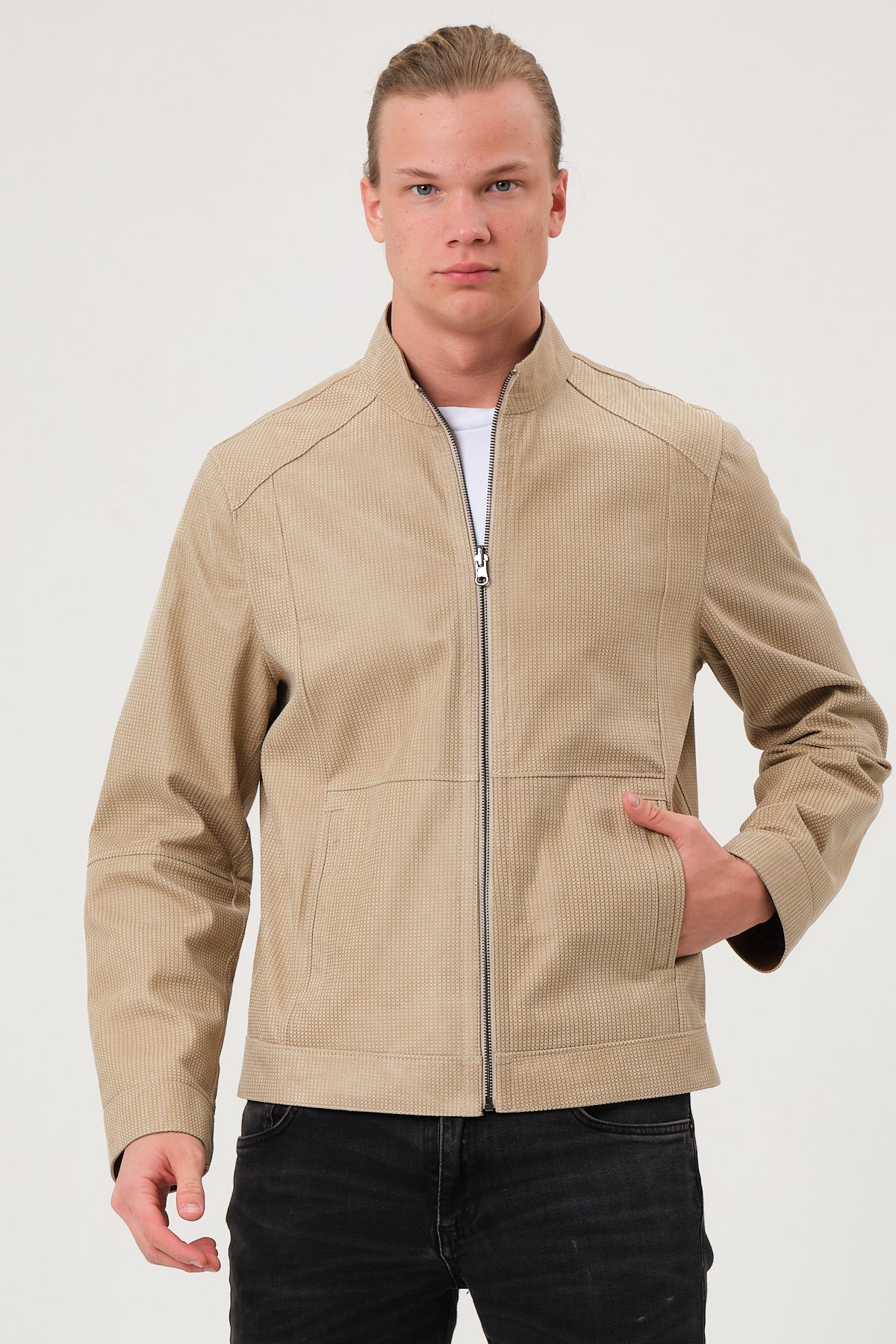 Leonardo Reversible Suede Leather Jacket