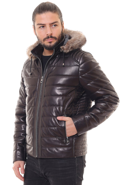 Matthew Leather Coat