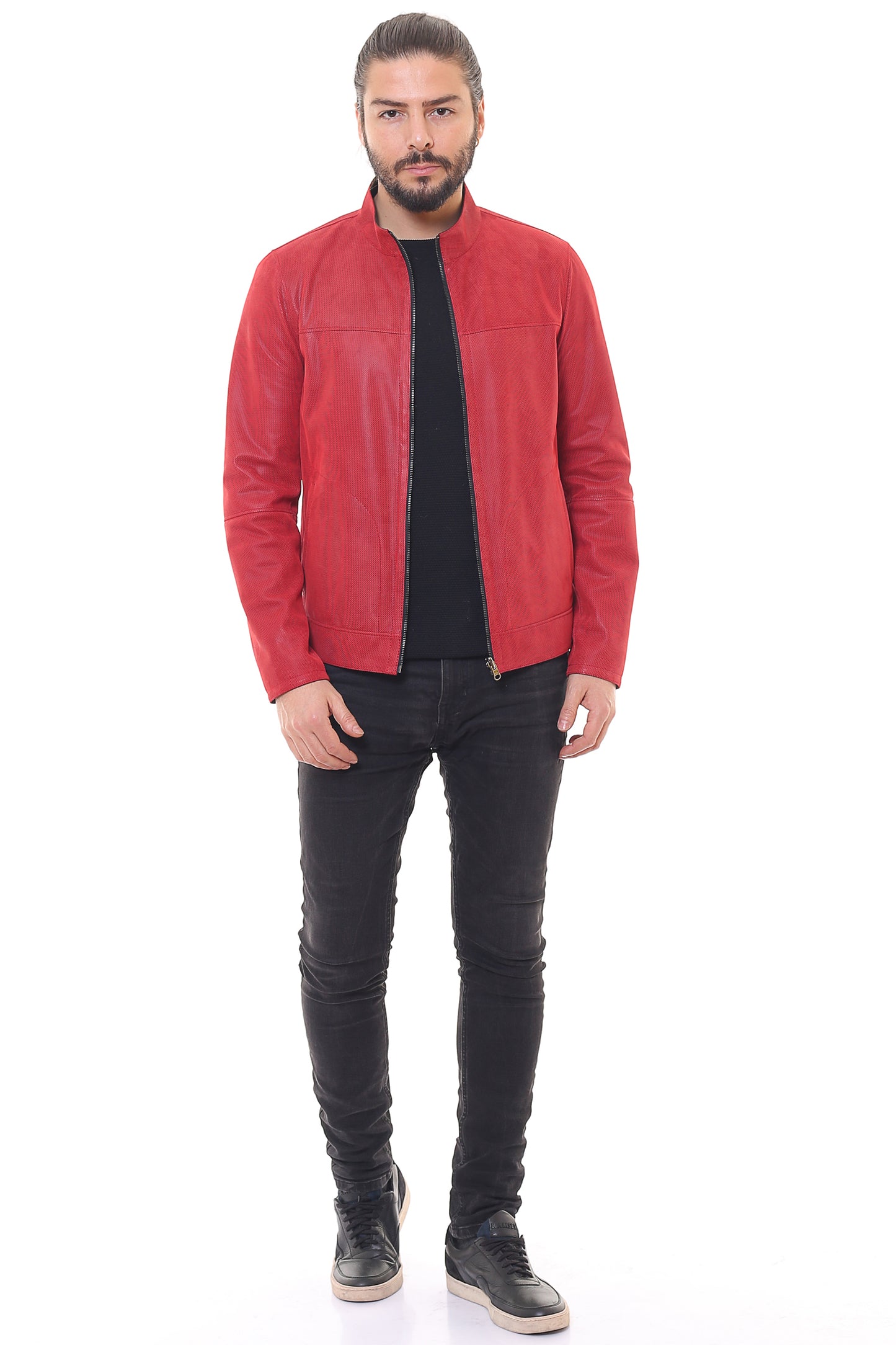 Electra Reversible Suede Leather Jacket