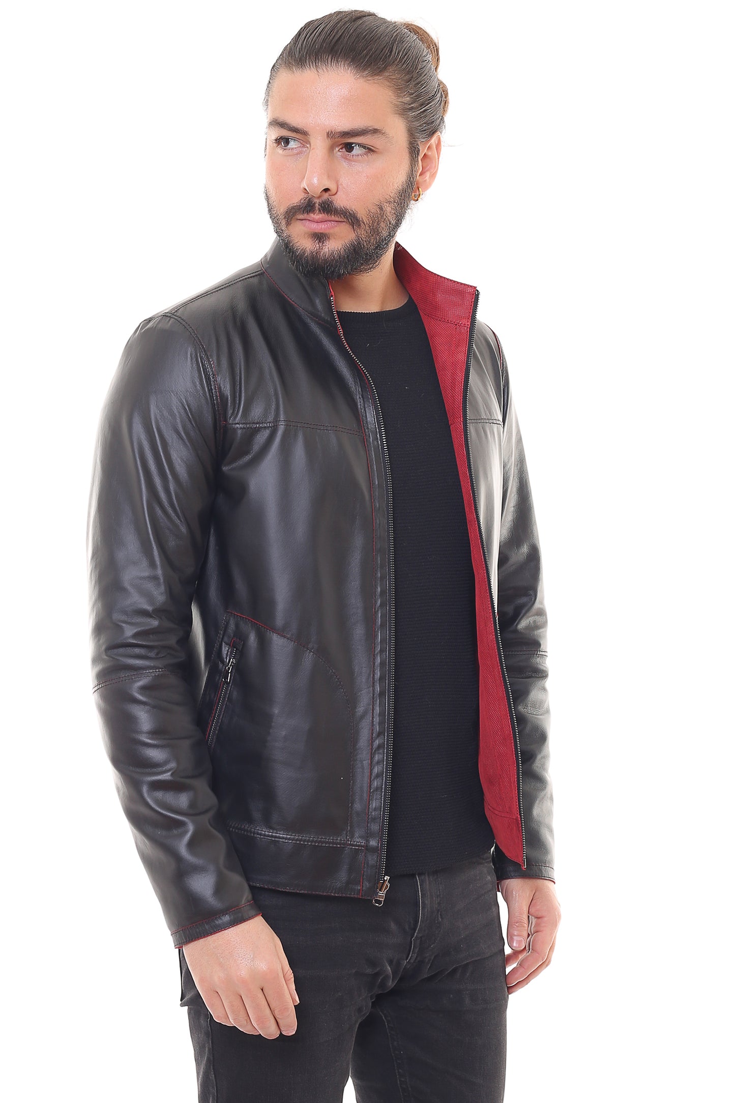 Electra Reversible Suede Leather Jacket