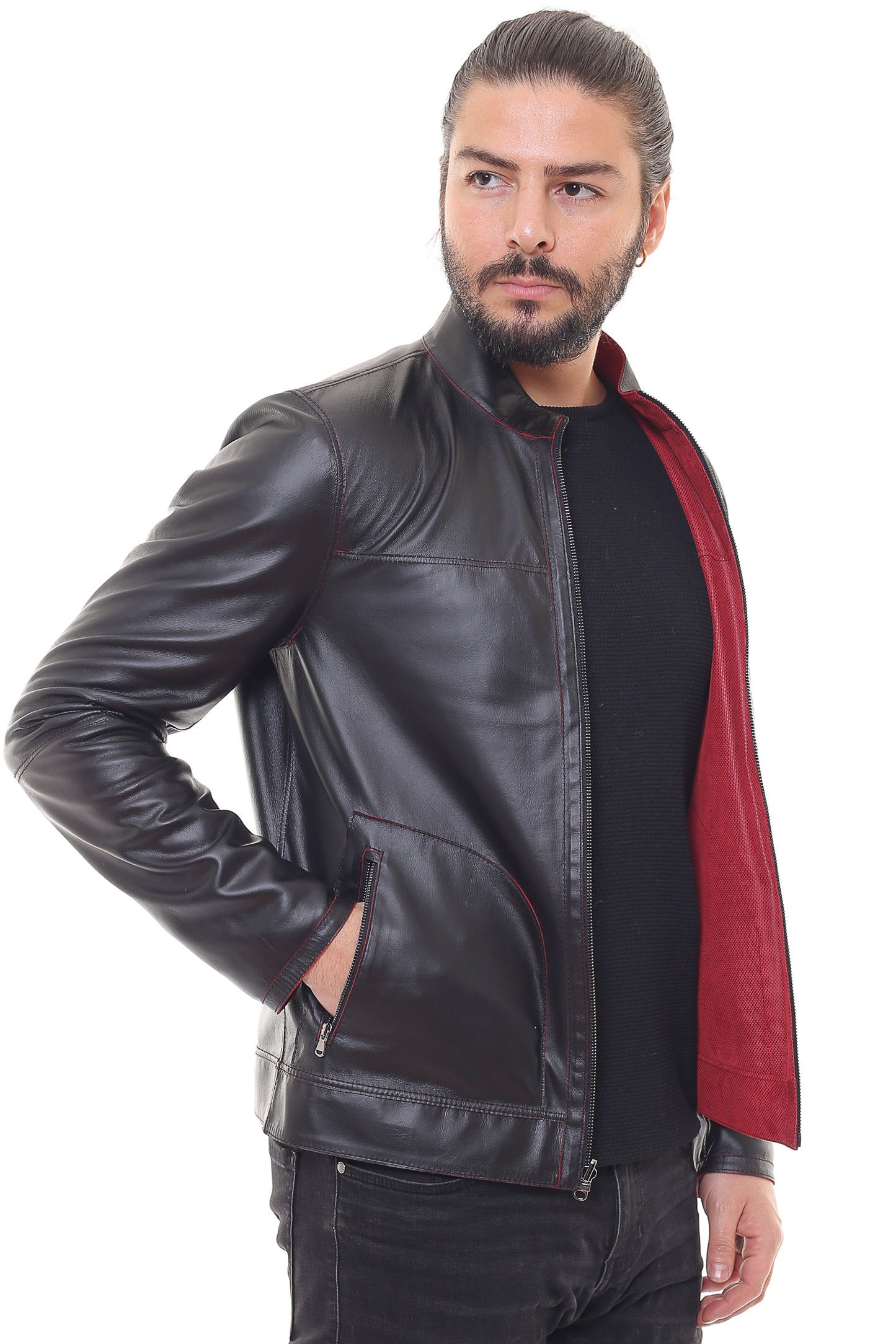 Electra Reversible Suede Leather Jacket