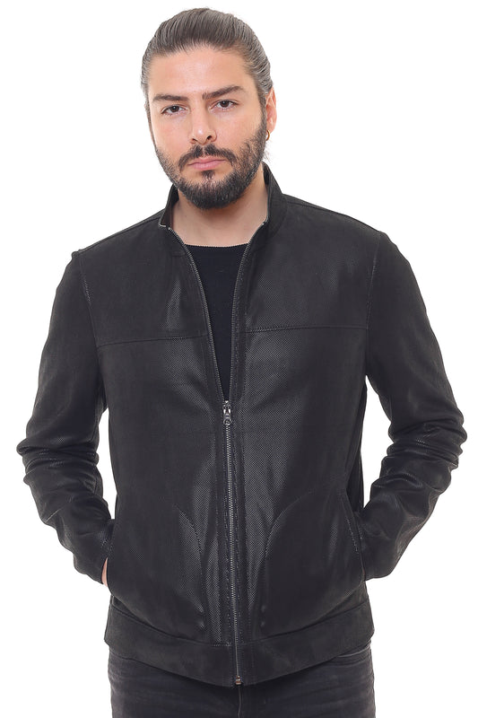 Electra Reversible Suede Leather Jacket
