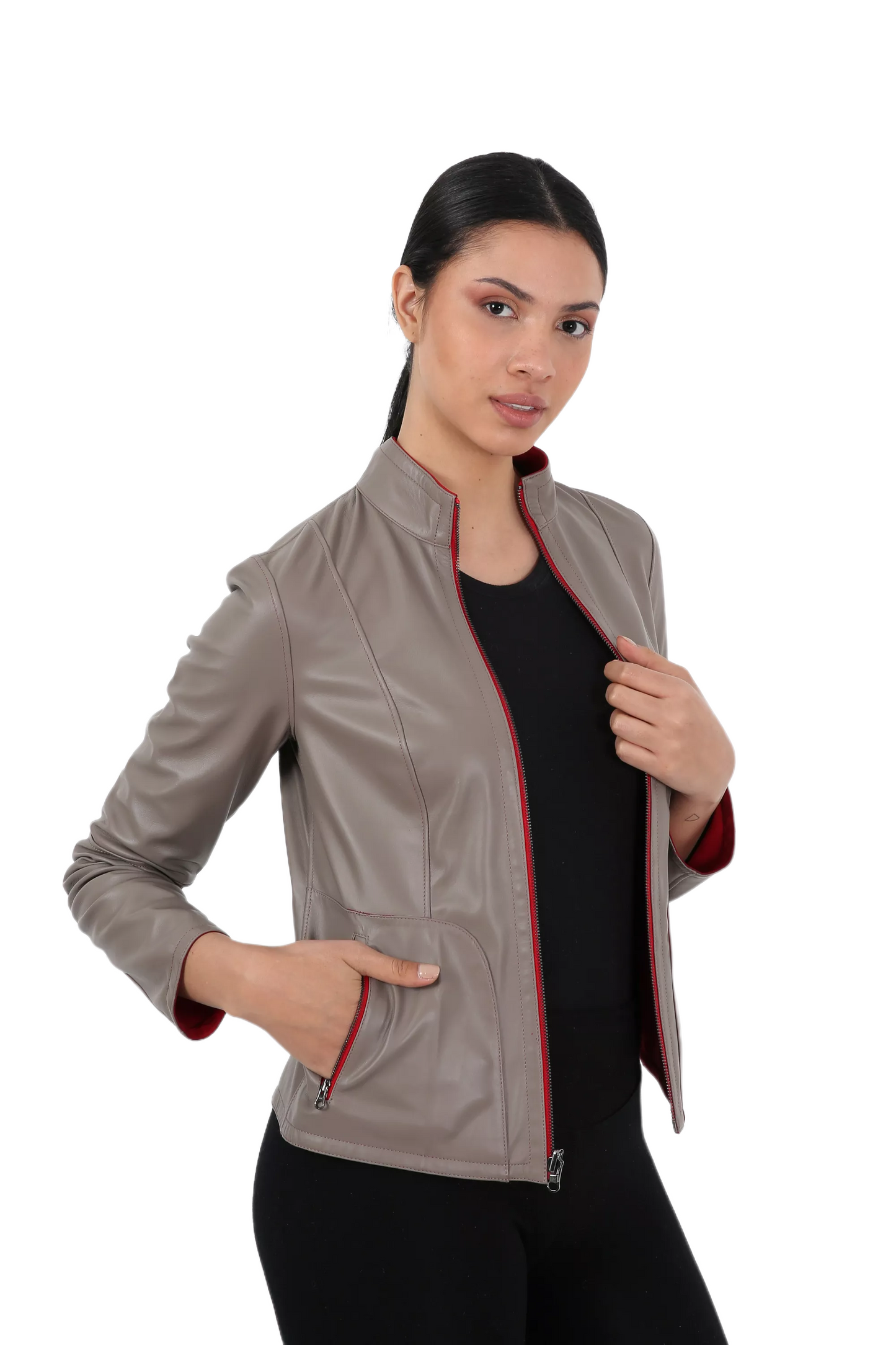 Abendrot Reversible Suede Leather Jacket