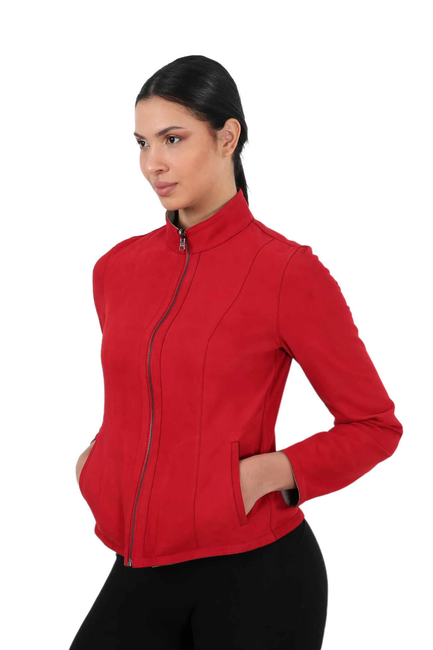 Abendrot Reversible Suede Leather Jacket