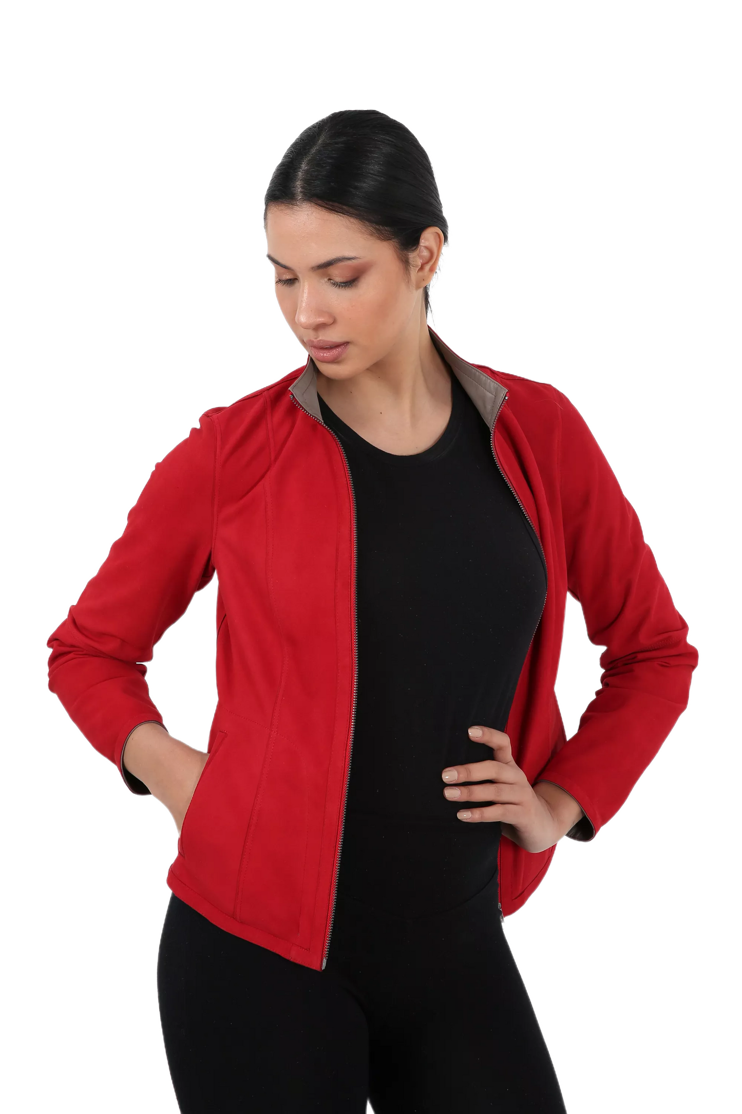 Abendrot Reversible Suede Leather Jacket