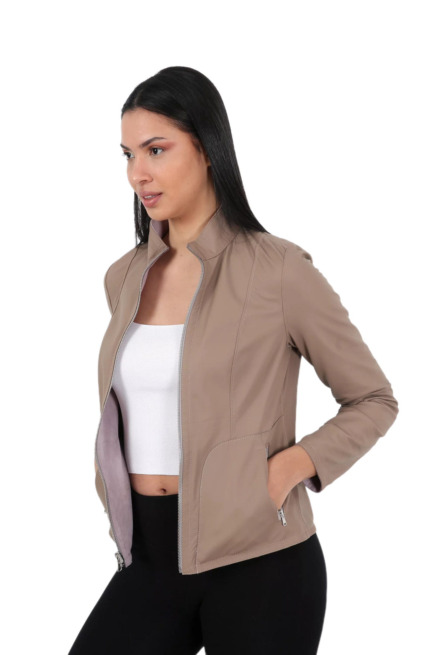 Abendrot Reversible Suede Leather Jacket