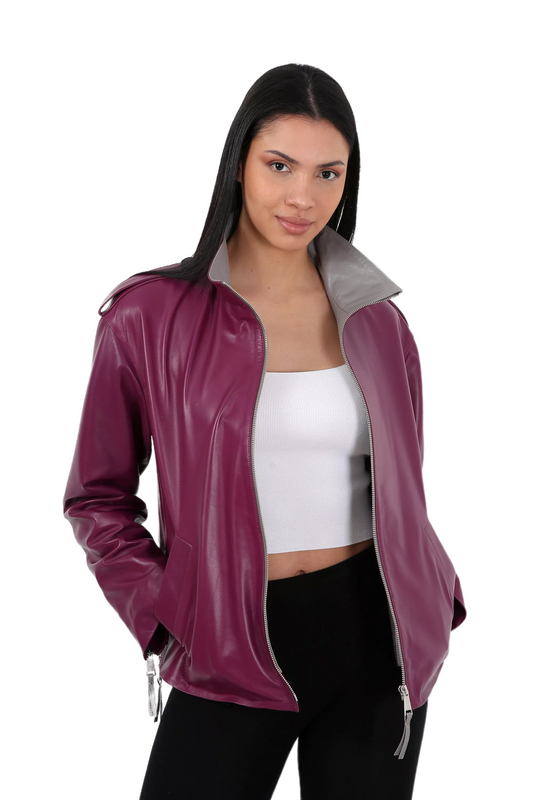 Voorpret Lambskin Leather Jacket