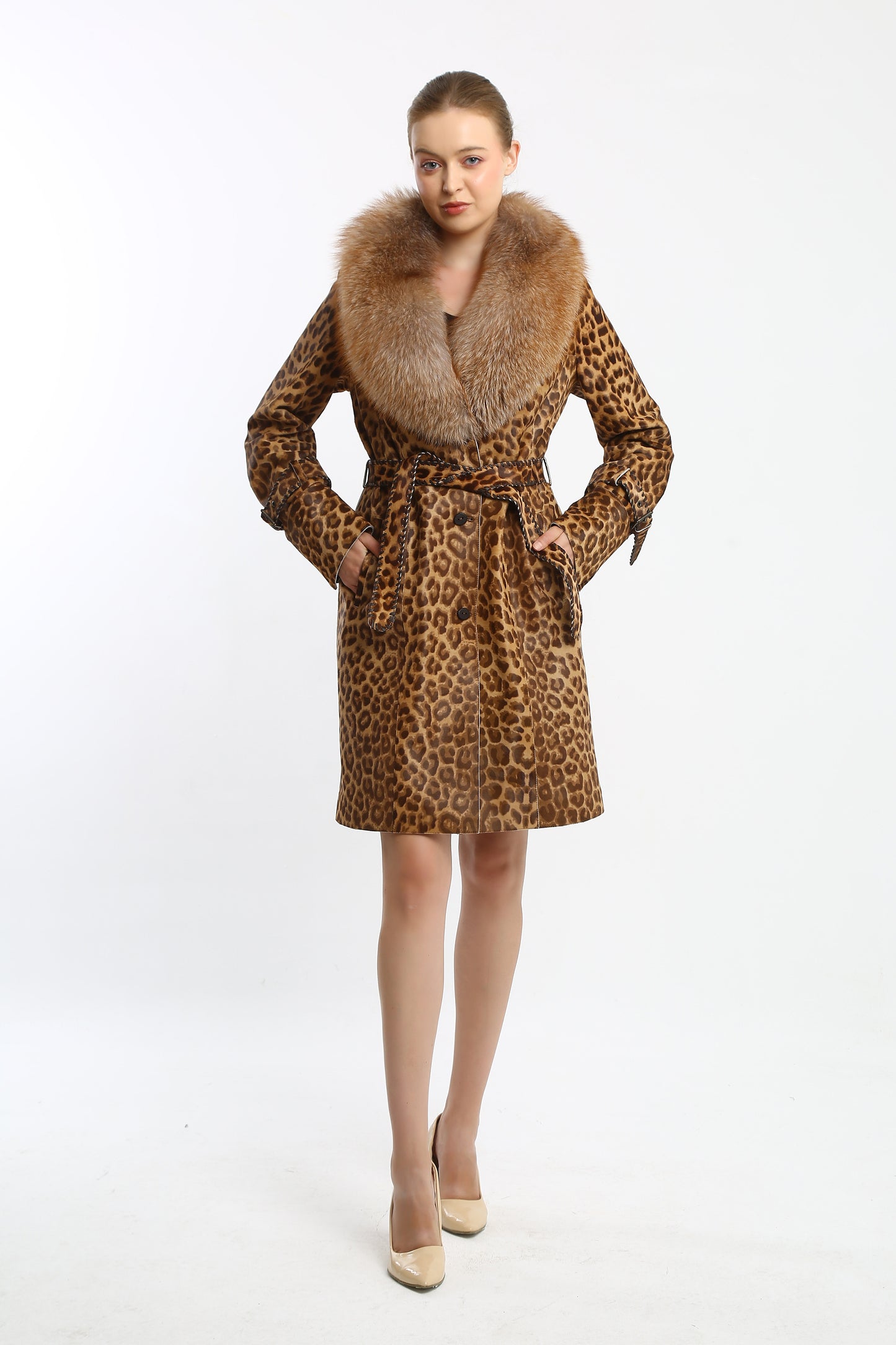 Feline Majesty Cavallino Trench Coat