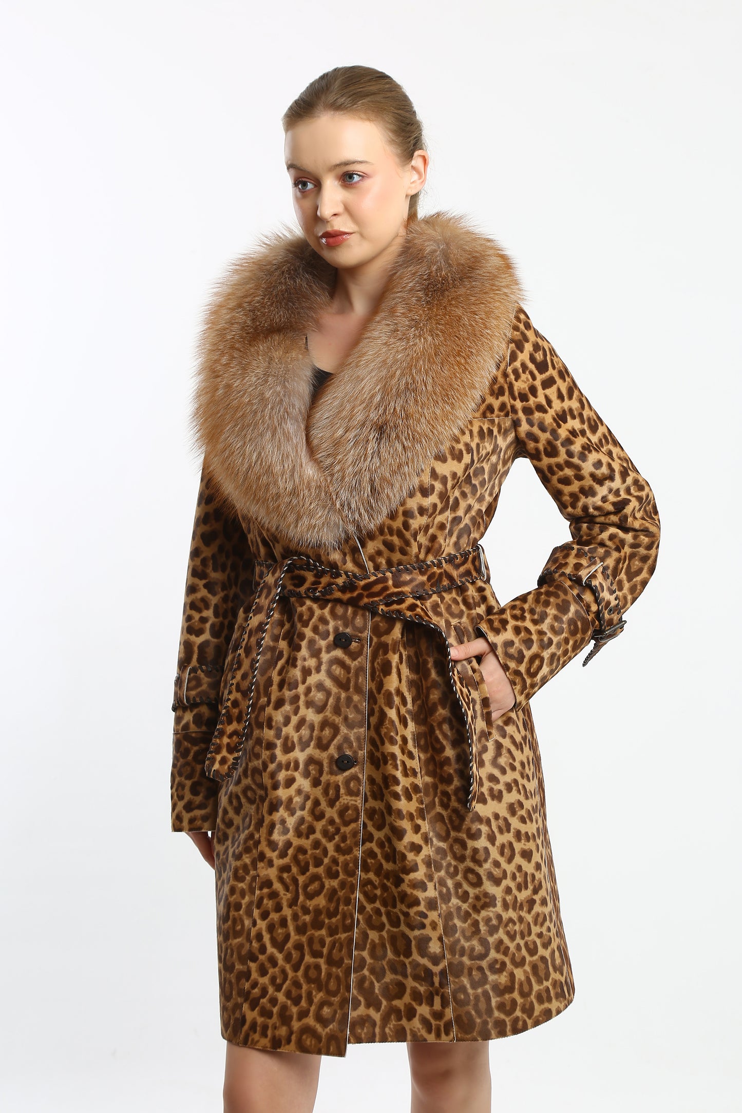 Feline Majesty Cavallino Trench Coat