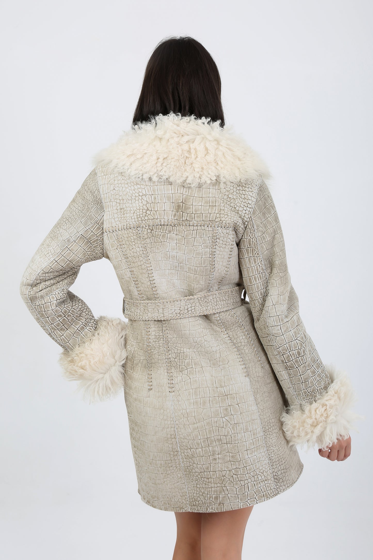 Curly Tigrado Sheepskin Shearling Coat