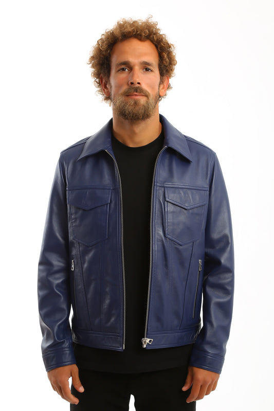 Vanguard Lambskin Leather Jacket